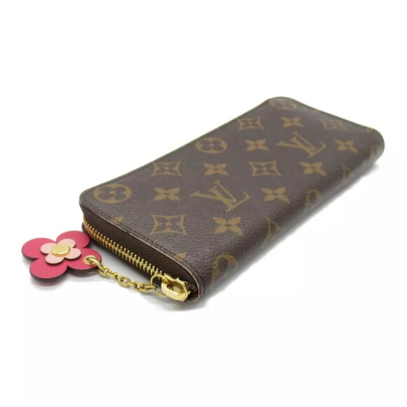 LOUIS VUITTON Portefeuille Clemence flower charm Around long wallet - Picture 4 of 12